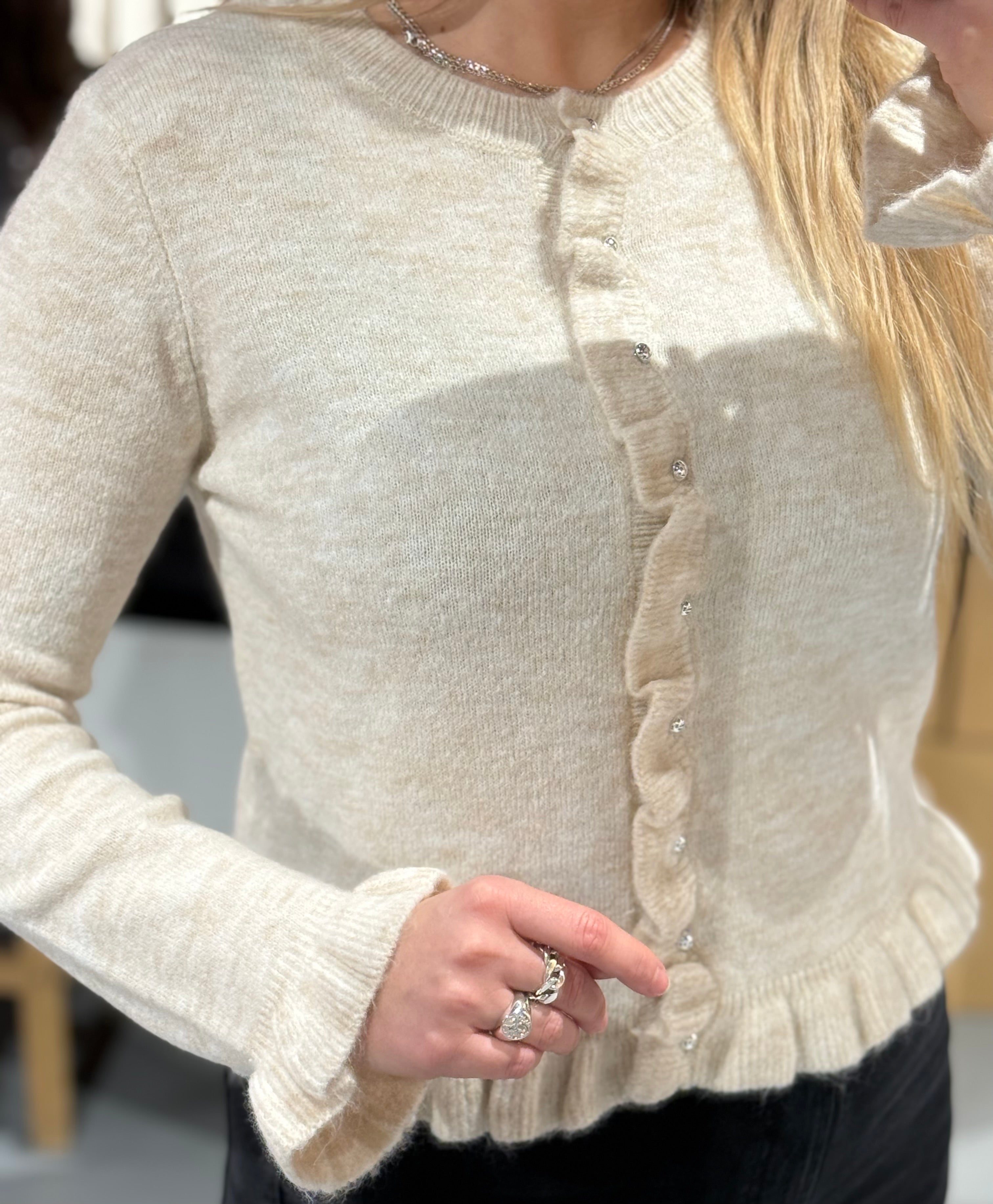 PCLYDIA Knit Cardigan - Birch